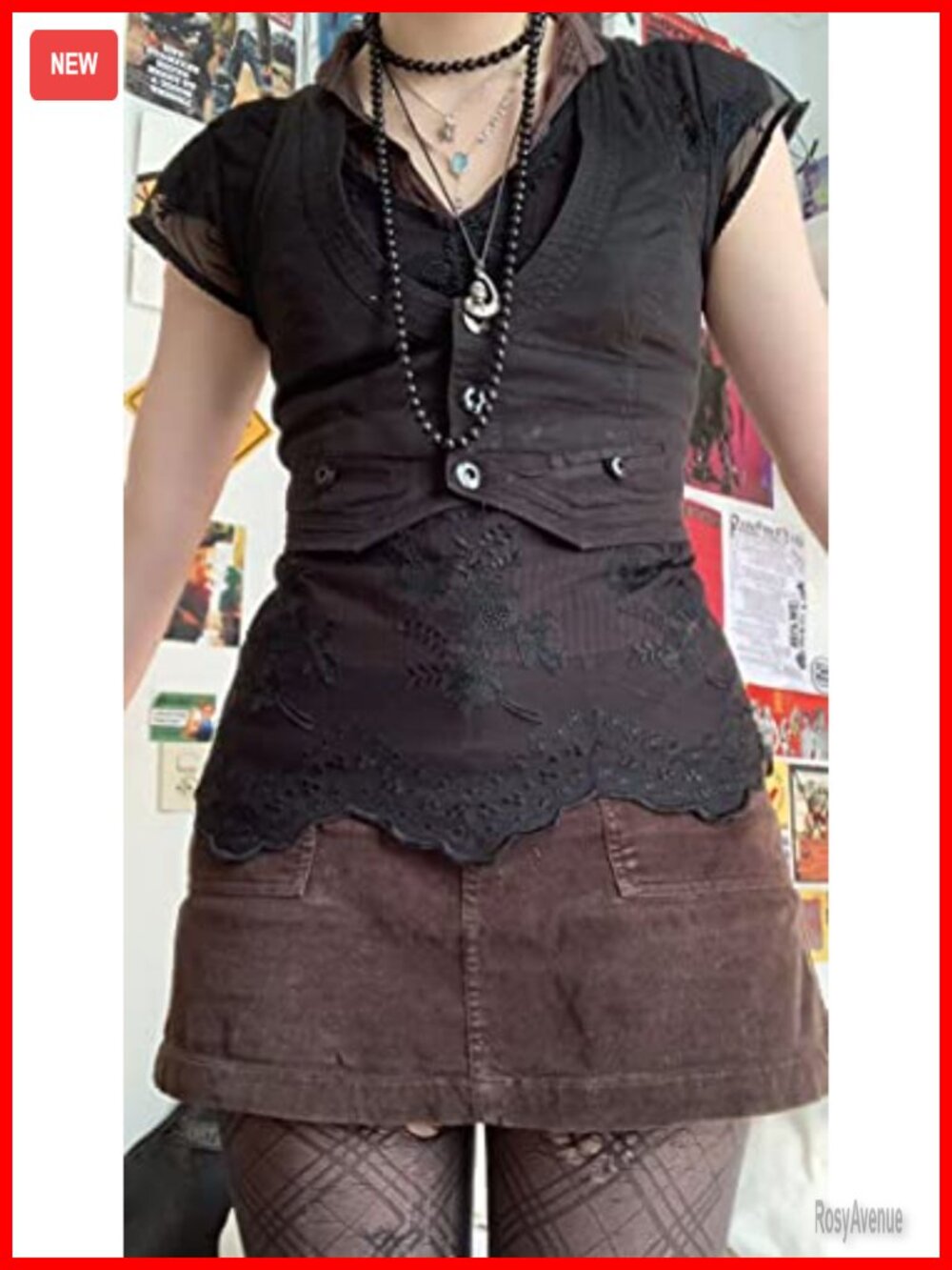 Women's Button Waistcoat Vest Dressy Crop Corset Bustier Racerback Tank Top - Picture 7 of 7